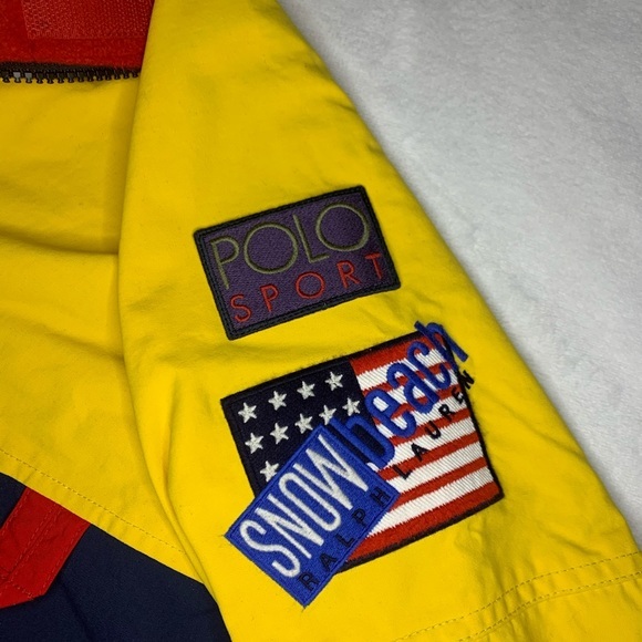 Rare Retro Polo Ralph Lauren Snow Beach Original Pull Over Sweater Stadium Small - Picture 3 of 15